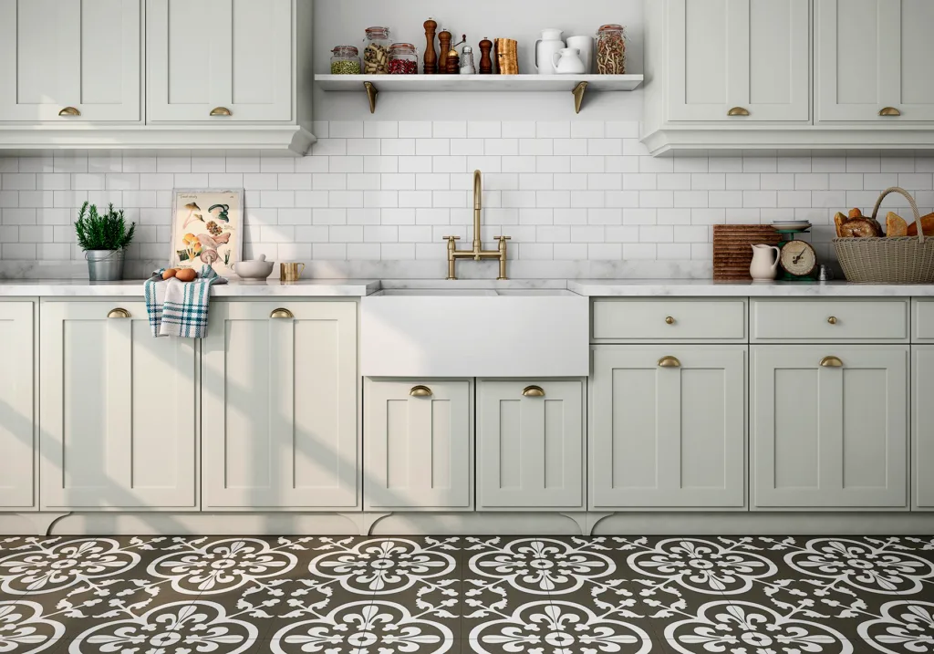 baldosa hidraulica en baños