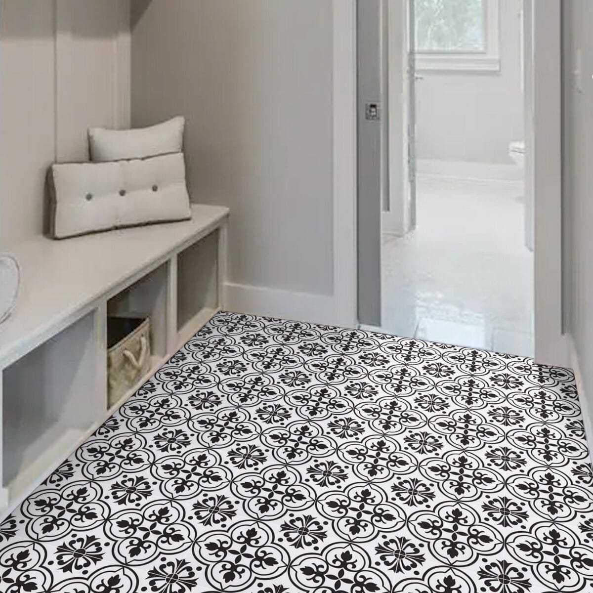 tendencias de suelos hidráulicos - baño con suelo hidráulico en el piso