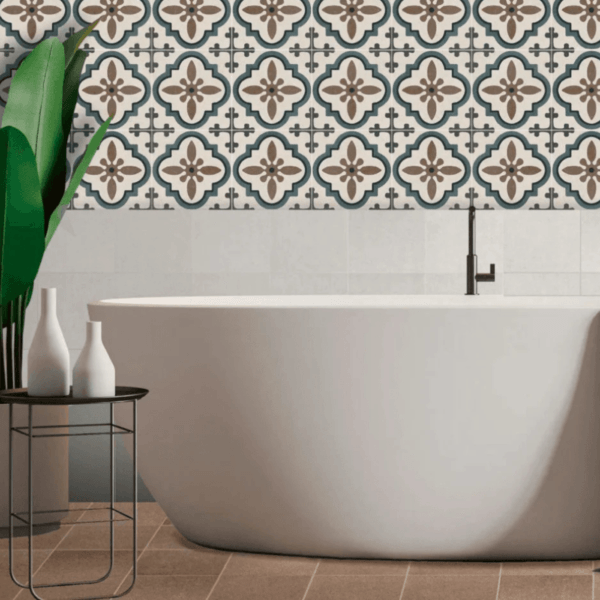 suelo hidráulico antiguo de decoración en baños