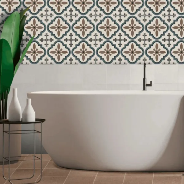 suelo hidráulico antiguo de decoración en baños