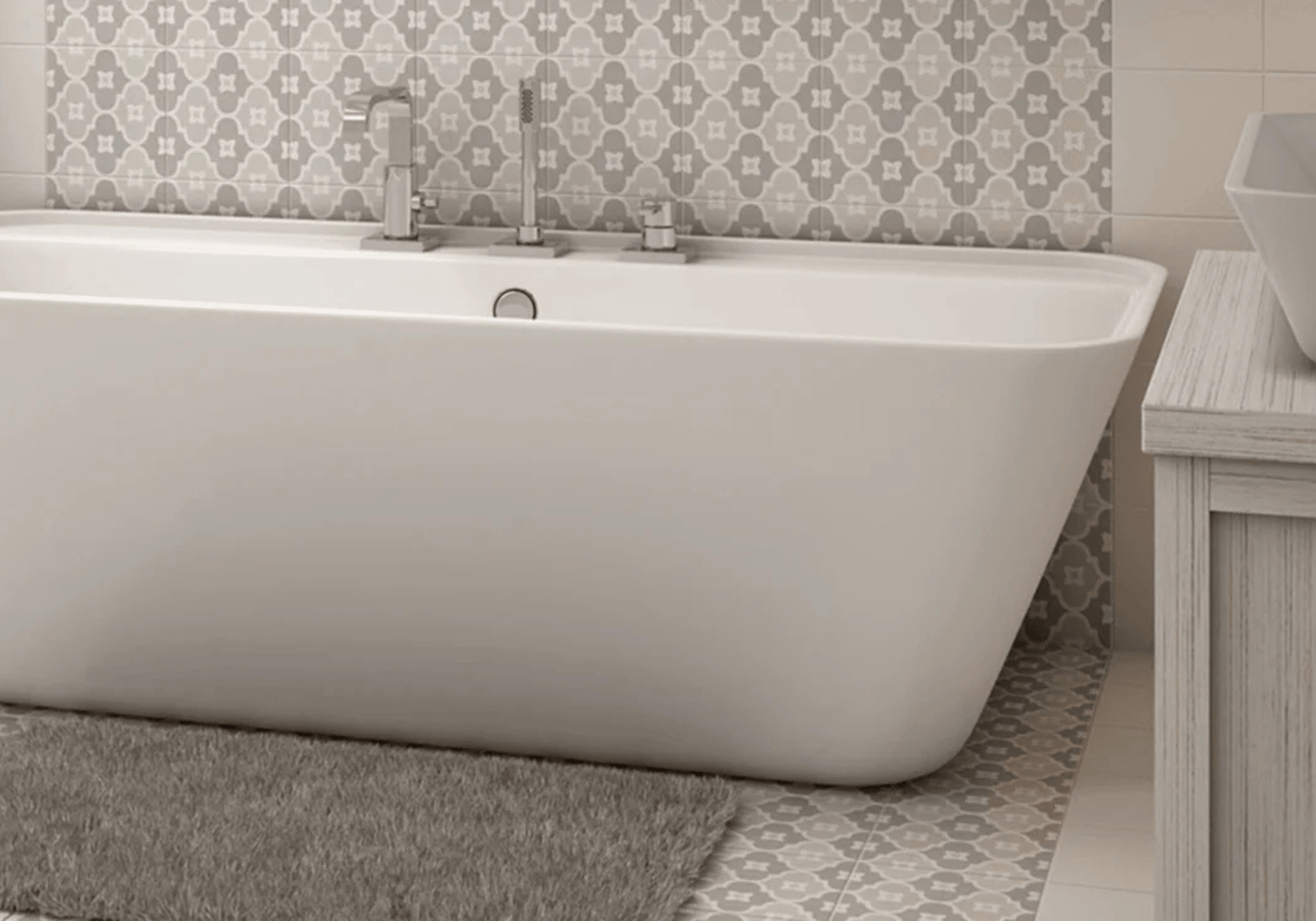 decoración con suelos hidráulicos en baños