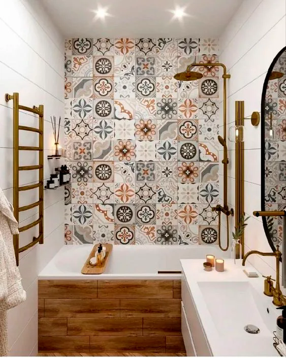 azuleno hidráulico en interiores