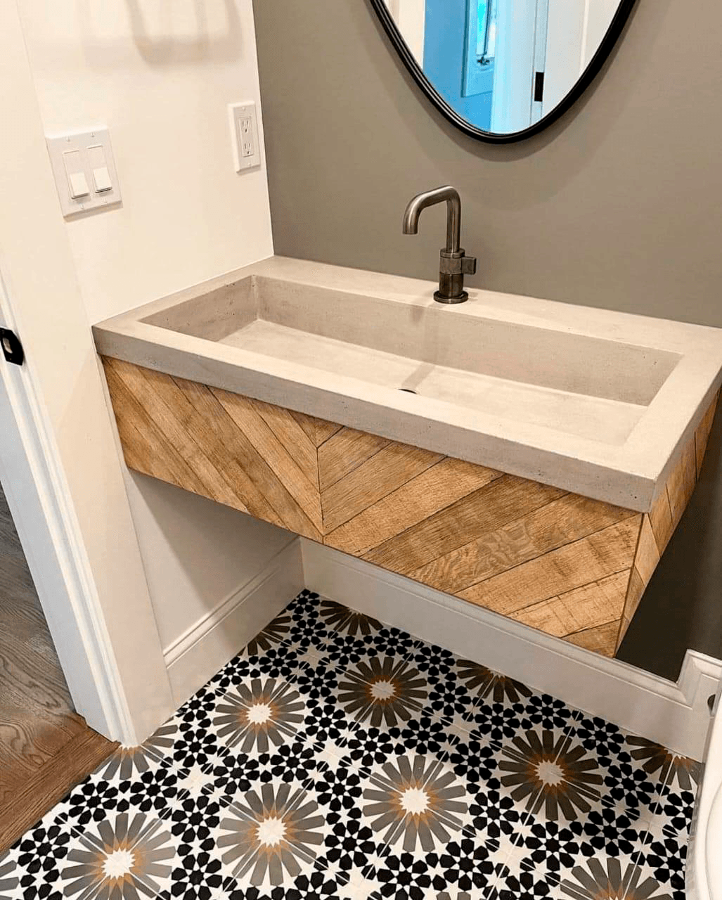 suelo hidraulico en piso de baños baldosas hidráulicas decoración de baños