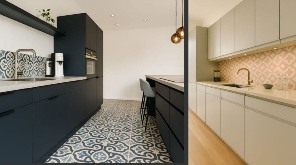 Baldosas rústicas en interiores