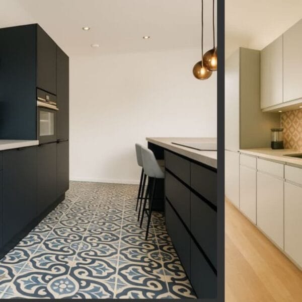 Baldosas rústicas en interiores